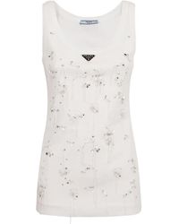 Prada - Verfraaide Top - Lyst