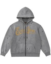 Evisu - Genes Logo Distressed Hoodie - Lyst