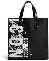 DSquared² - Bolso shopper con logo estampado - Lyst