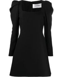 Valentino Garavani - Puff-Sleeve Cocktail Dress - Lyst