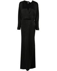 Genny - Satijnen Maxi-Jurk - Lyst