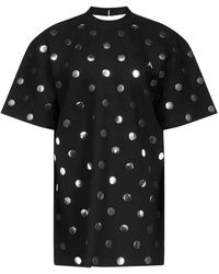 Area - T-Shirtkleid mit Polka Dots - Lyst