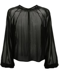 ANDAMANE - Renee Bluse Mit Puffärmeln - Lyst