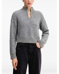 SIMONA CORSELLINI - Mock-Neck Embellished Sweater - Lyst