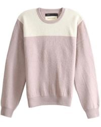 Frenckenberger - Colour-Block Crew-Neck Sweater - Lyst