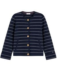 Tommy Hilfiger - Horizontal-Stripe Button-Up Cardigan - Lyst