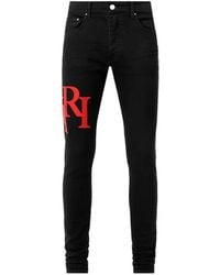 Amiri - Jean Skinny À Logo - Lyst