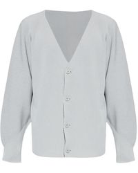 Homme Plissé Issey Miyake - Pleated Button Cardigan - Lyst
