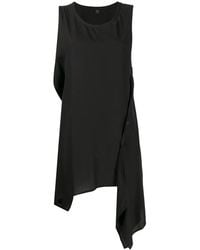 Y's Yohji Yamamoto - Sleeveless Draped-Hem Vest Top - Lyst