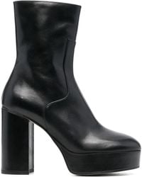 Alohas - Thunder 110Mm Leather Platform Ankle Boots - Lyst