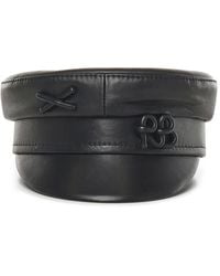 Ruslan Baginskiy - Leather Cross-Detail Hat - Lyst