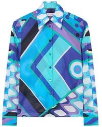 PUCCI - Geometric-Pattern Shirt - Lyst