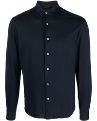 Dell'Oglio - Long-sleeve Cotton Shirt - Lyst