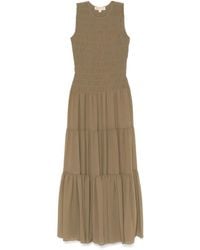 MICHAEL Michael Kors - Robe Longue À Fronces - Lyst