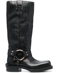 Acne Studios - 30mm Knee-high Leather Boots - Lyst