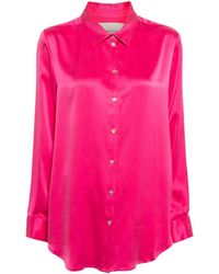 Asceno - Long-sleeve Silk Shirt - Lyst