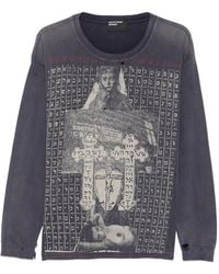 Enfants Riches Deprimes - T-Shirt Effet-Usé En Coton À Imprimé Graphique Et Manches Longues - Lyst