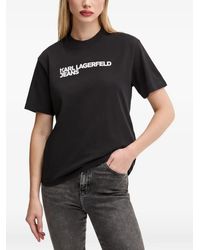 KARL LAGERFELD - Logo T-Shirt - Lyst