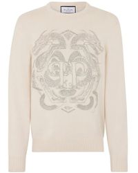 Philipp Plein - Jersey Con Cuello Redondo Y Motivo De Dragón - Lyst