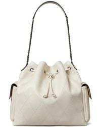 Tory Burch - Large Charlie Quilted Drawstring Shoulder Bag - Lyst