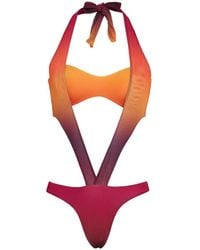 Amir Slama - X Tati Barbieri Gradient-Effect Swimsuit - Lyst