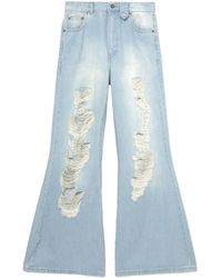 Egonlab - Atomic Destroyed Wide-leg Jeans - Lyst