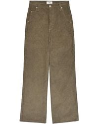 Ami Paris - Pantalones Rectos Con Cierre De Botón - Lyst