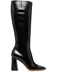 Santoni - Bottes En Cuir À Bout Carré 85 Mm - Lyst