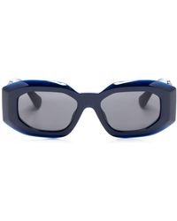 Versace - Medusa Biggie Geometric-frame Sunglasses - Lyst