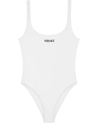 Versace - Logo' One-Piece Swimsuit - Lyst