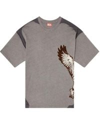 DIESEL - T-Shirt T-Boxt-Peeloff À Imprimé Aigle - Lyst