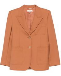 Chloé - Peak-Lapels Single-Breasted Blazer - Lyst