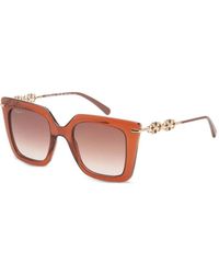 Ferragamo Eyewear - Gancini Geometric-Frame Sunglasses - Lyst
