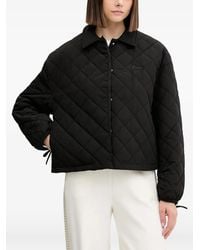 Guess - Quilted Logo Jacket - Lyst