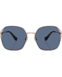 Miu Miu - Sonnenbrille Im Oversized-Look - Lyst