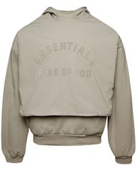 Fear Of God - Layered Logo-Print Fleece Hoodie - Lyst
