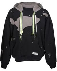 Mostly Heard Rarely Seen - Layered Distressed Cotton Hoodie - Lyst