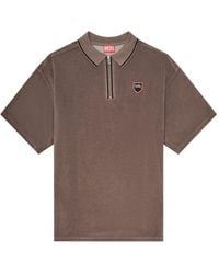 DIESEL - Polo À Patch Logo - Lyst