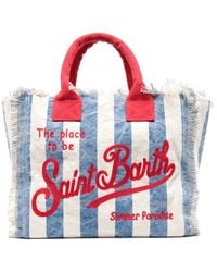 Mc2 Saint Barth - Borsa Da Spiaggia Vanity A Righe - Lyst