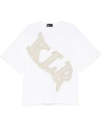 Kolor - Logo-Embroidered T-Shirt - Lyst