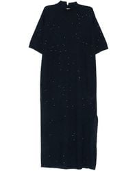 Antonelli - Robe Mi-Longue Garofano En Maille À Sequins - Lyst