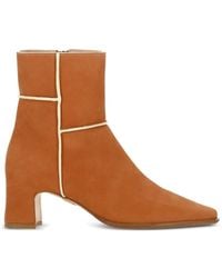 Rodo - Piped Square-Toe Ankle Boots - Lyst