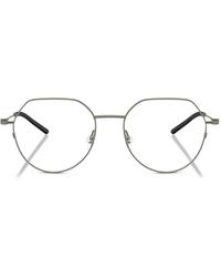 Moncler - Gafas Con Motivo Geométrico Y Soportes Nasales - Lyst