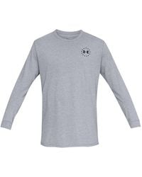 Under Armour - Logo-Print Long-Sleeve T-Shirt - Lyst