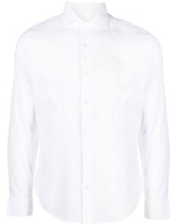 Fedeli - Long-sleeve Stretch-cotton Shirt - Lyst