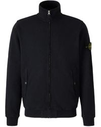 Stone Island - Zip-Up Patch Sweater - Lyst