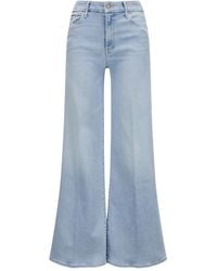 Mother - Belt-Loops Wide-Leg Jeans - Lyst