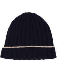 Brunello Cucinelli - Cashmere Ribbed Beanie - Lyst