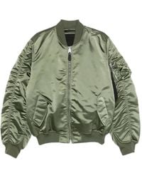 Alpha Industries - Ruched-Sleeve Bomber Jacket - Lyst
