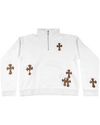 Chrome Hearts - Leopard-Print Cross Patch Sweatshirt - Lyst